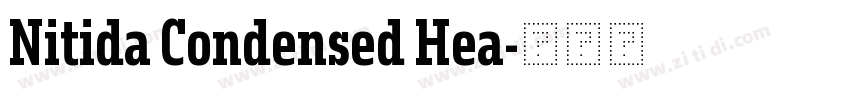 Nitida Condensed Hea字体转换
